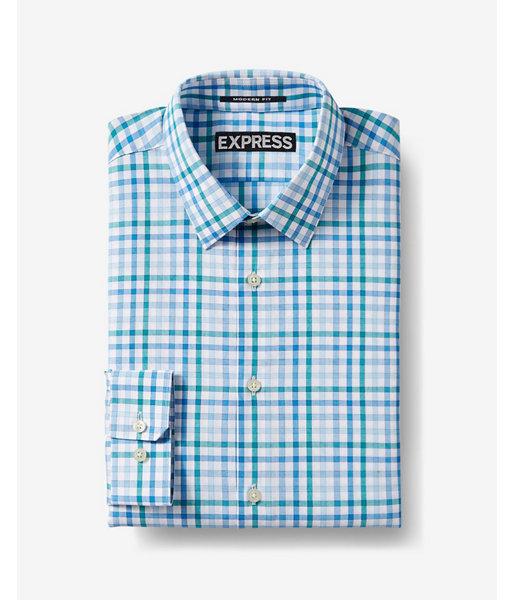Express Mens Modern Fit Check Dress