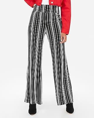 Express Womens Express One Eleven High Waisted Wide Leg Palazzo Pant