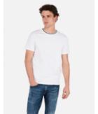 Express Mens Tipped Moisture-wicking Stretch+ Crew Neck Tee
