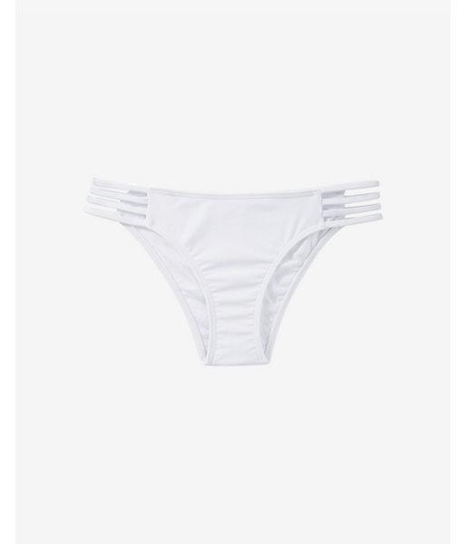 Express Womens White Strappy Cheeky Bikini