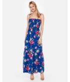 Express Womens Floral Smocked Tie Strap Flounce
