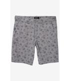 Express Men's Shorts Linen-cotton Island Print Flat Front