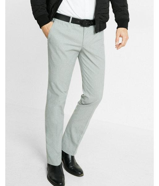 Express Mens Skinny Innovator Heather Gray Dress Pant