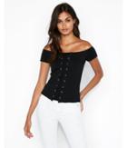 Express Womens Express One Eleven Off The Shoulder Corset Front Top