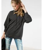 Express Womens Oversized Long Sleeve Popover Hoodie