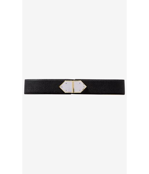 Express Women's Belts Polished Geo Buckle