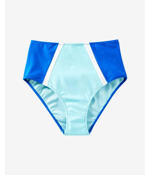 Express High Waisted Color Block Bikini Bottom