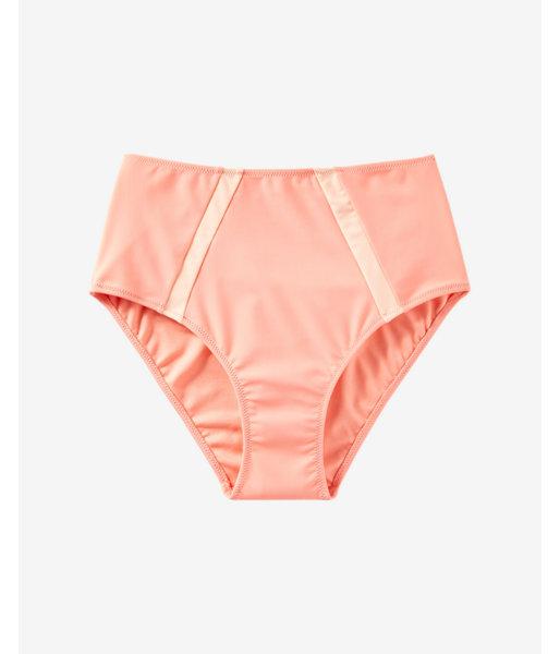 Express Womens High Waisted Colorblock Bikini Bottom