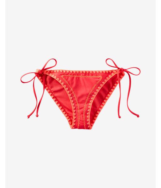 Express Low Rise Embroidered Bikini Bottom