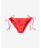 Express Low Rise Embroidered Bikini Bottom