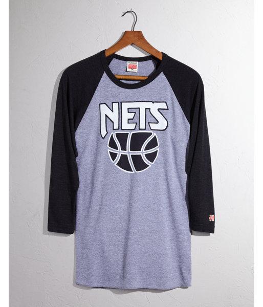Express Mens Homage Brooklyn Nets Raglan Tee