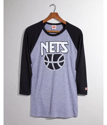 Express Mens Homage Brooklyn Nets Raglan Tee