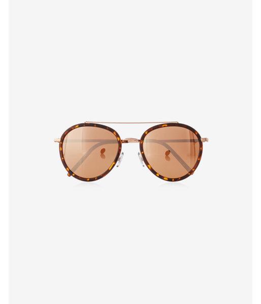 Express Womens Tortoiseshell Aviator
