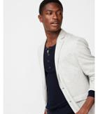 Express Mens Slim Gray Double Knit Blazer