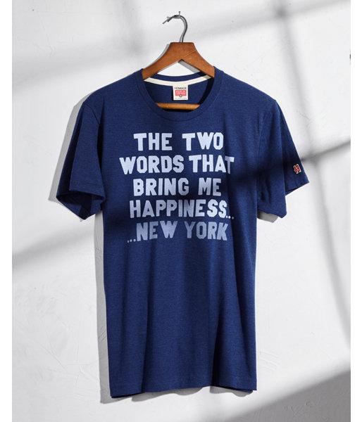Express Mens Homage Two Words New York Crew Neck Tee