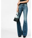 Express Mid Rise Stretch+ Performance Bell Flare Jeans