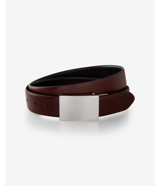 Express Mens 2-in-1 Reversible Plaque Belt
