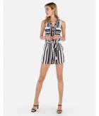 Express Womens Striped Portofino Pocket Romper