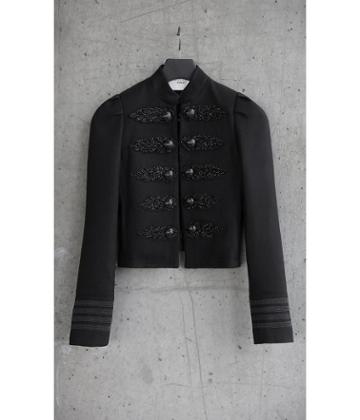 Express Women's Outerwear Beaded Express Edition Military Jacket