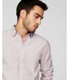 Express Mens Classic Striped Button-down
