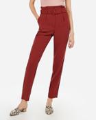 Express Womens Super High Waisted Belted Ankle Pant