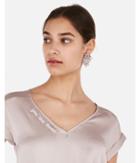Express Womens You Are Loved Embroidered Silky Gramercy Tee