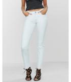 Express White Mid Rise Stretch