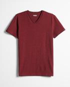 Express Mens Heathered Slim Stretch Cotton V-neck T-shirt