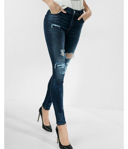 Express High Waisted Stretch+ Performance Distressed Jean