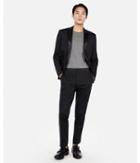 Express Mens Extra Slim Black Satin Accent Cotton Sateen Tuxedo Pant