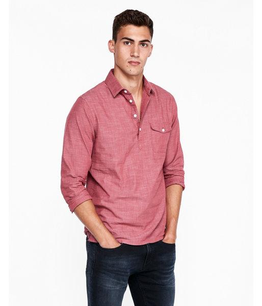 Express Mens Slim Pocket Popover