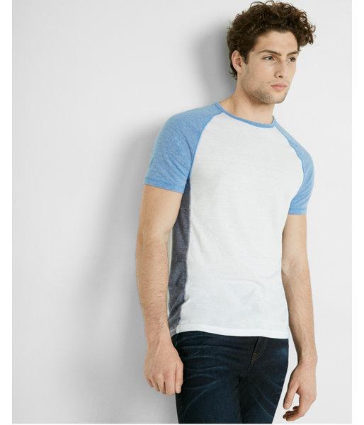 Express Color Blocked Baseball Tee