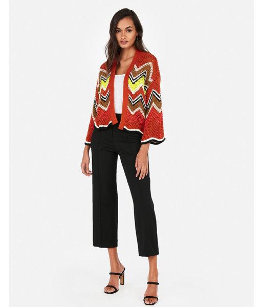 Express Womens Crochet Chevron Cover-up
