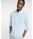 Express Soft Wash Pinstripe Button-down Collar Cotton