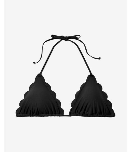 Express Scalloped Adjustable Triangle Bikini Top