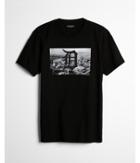 Express Mens Detroit Tigers Black Graphic Tee