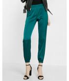 Express Womens Mid-rise Satin Ankle Jogger Pant