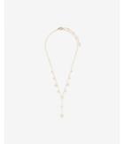 Express Womens Mixed Disc Y Necklace