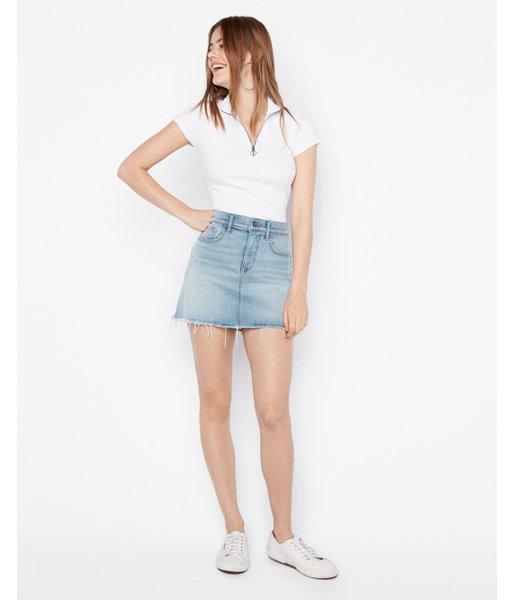 Express Womens Mid Rise Straight Stretch+ Denim Perfect