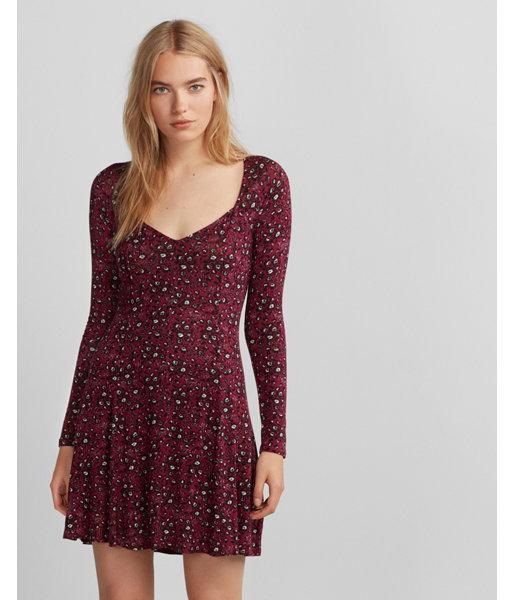 Express Womens Floral Trapeze