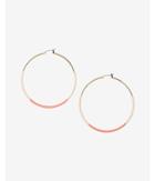 Express Two Tone Wrapped Hoop Earrings