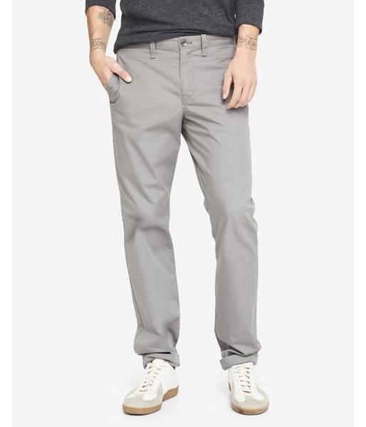 Express Modern Fit Gray Chino Pant