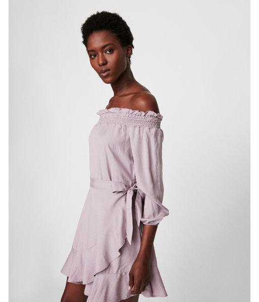 Express Womens Express Womens Petite Ruffle Wrap Off The Shoulder Balloon