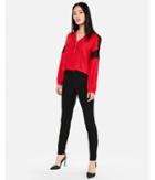Express Womens Pieced Lace Chelsea Popover