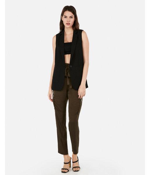 Express Womens Sleeveless Blazer