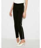 Express Womens Petite Mid Rise Pearl Seamed Ankle Pant