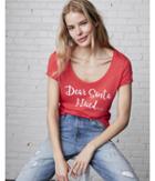 Express Womens Dear Santa I Tried Graphic Tee
