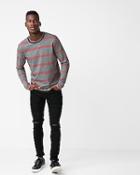 Express Mens Mini Stripe Crew Neck T-shirt
