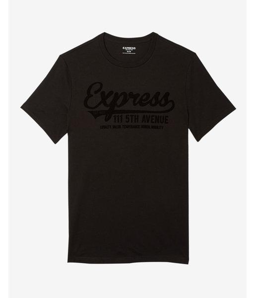 Express Mens Express Logo Crew Neck Graphic Tee