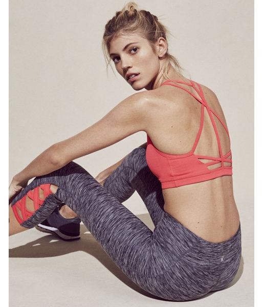Express Womens Exp Core Marled Lace-up Cropped